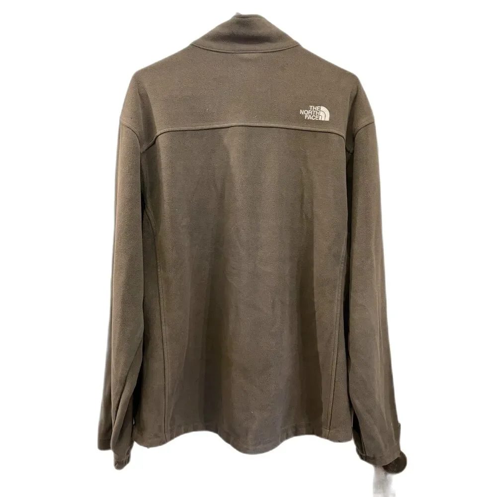 THE NORTH FACE Gray 1/4 Zip Outdoor Fleece Pullover Sweatshirt Top  Mens Size XL